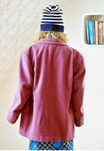 Aubergine purple vintage soft wool jacket