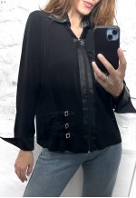 90s Fancy Glam Sexy Zip Jacket - XXL