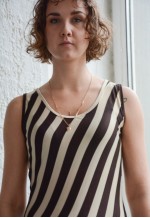 Vintage Brown/Beige Stretchy Maxi Dress