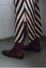 Vintage Brown/Beige Stretchy Maxi Dress