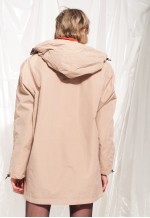 Vintage Windbreaker 90s Oversized Parka Coat in Beige