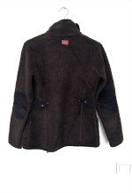fleece Brown Zip Jacket - Small