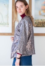 Bronze color sequin jacket