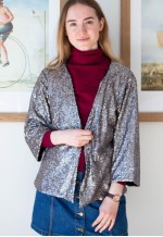 Bronze color sequin jacket