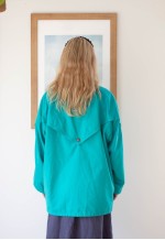 Bright green lightweight vintage parka coat jacket