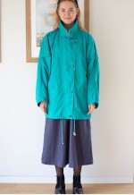 Bright green lightweight vintage parka coat jacket