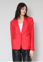 80's Vintage Blazer Red Lightweight Jacket Blazer