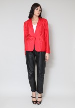 80's Vintage Blazer Red Lightweight Jacket Blazer