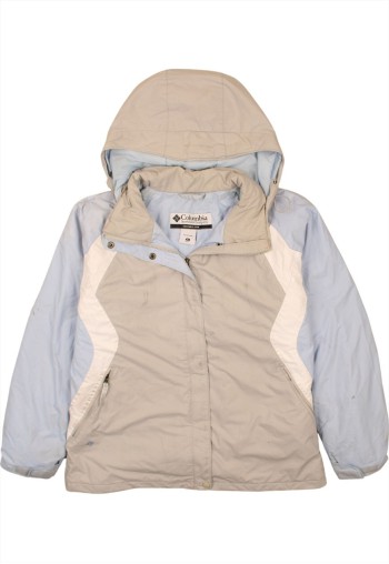 Vintage 90's Windbreaker Hooded Full Zip Up Grey