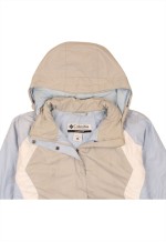 Vintage 90's Windbreaker Hooded Full Zip Up Grey